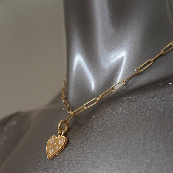 Roberto Coin 18K Venetian Princess Diamond Heart Lariat Necklace 17" $7,000 - Picture 6 of 13